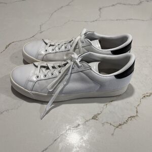 Unbranded Mens Casual Shoe White Black Retro Sneaker  Size 11